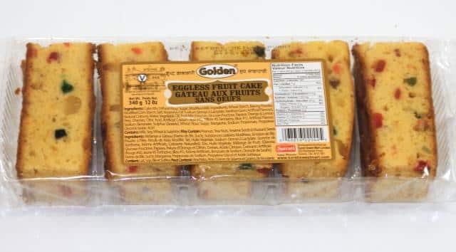 GOLDEN EGGLESS FRUIT CAKE 340G