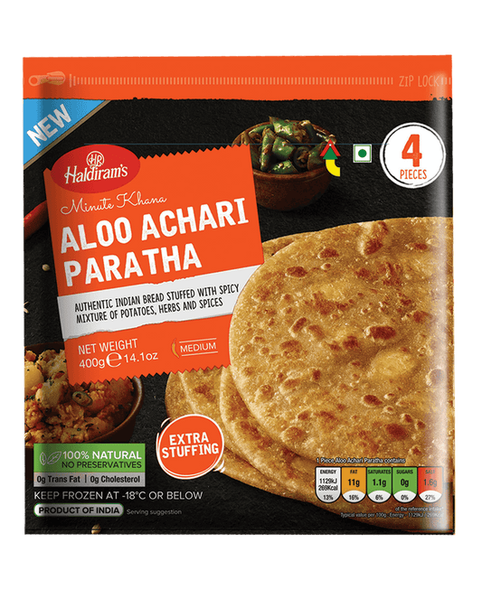 HAL ALOO ACHARI PARATHA 4PCS