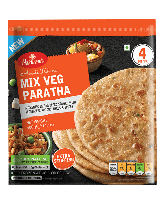 HAL MIX-VEG PARATHA 4PCS