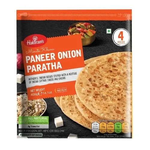 HAL PANEER ONION PARATHA 4PCS