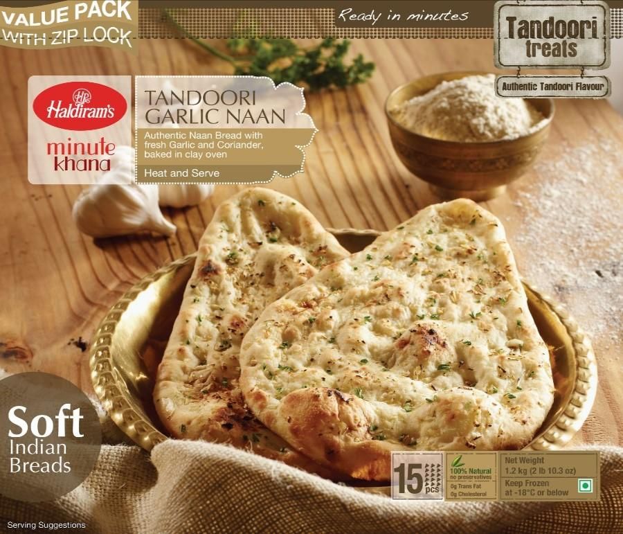 HAL TANDOORI GARLIC NAAN 15PCS