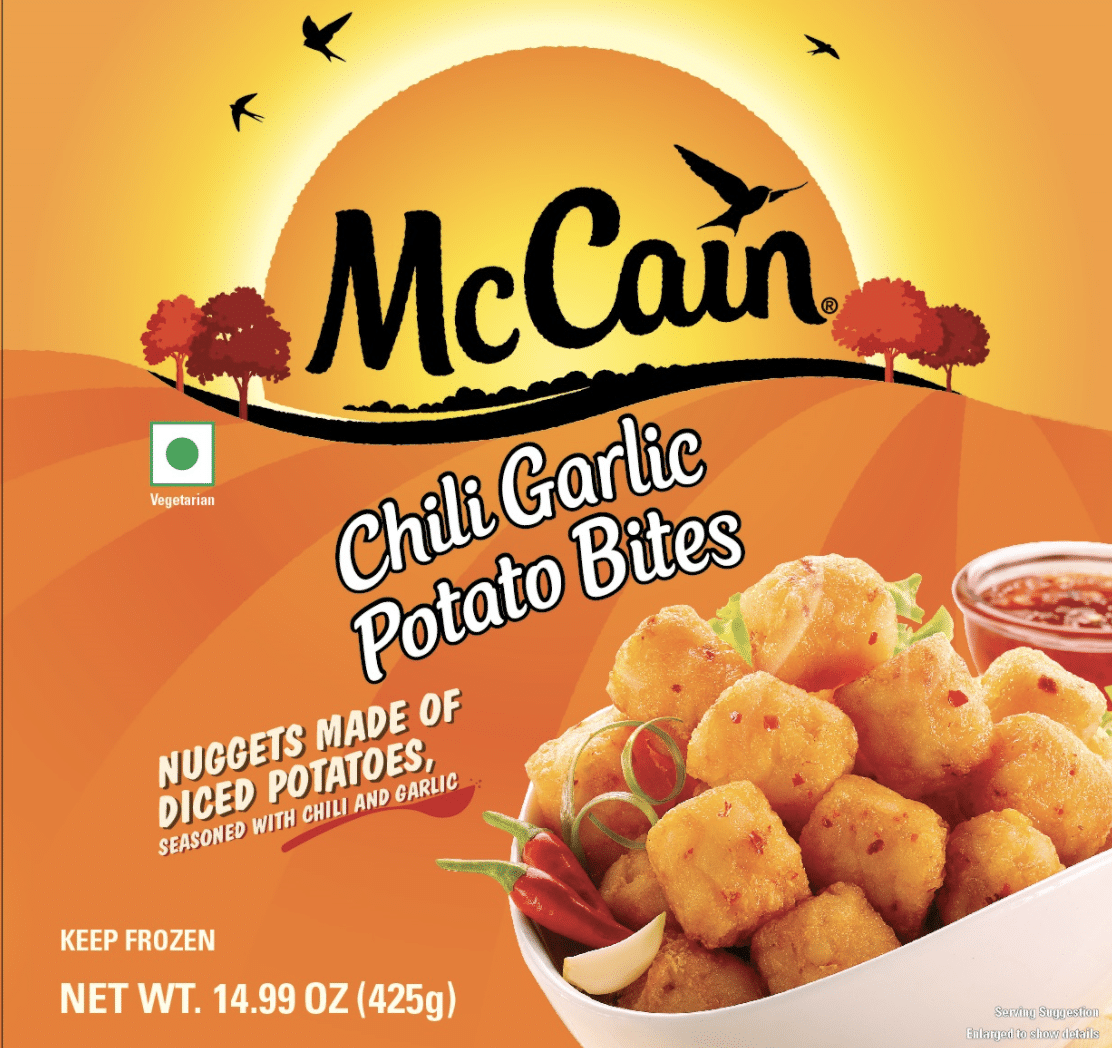 MC CAIN CHILLI GARLIC POTATO BITES