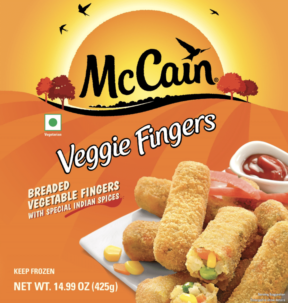 MC CAIN VEGGIE FINGERS