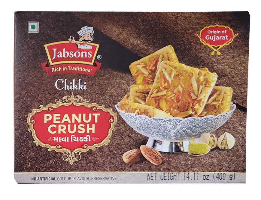 JABSONS CHIKKI PEANUT CRUSH 400GM