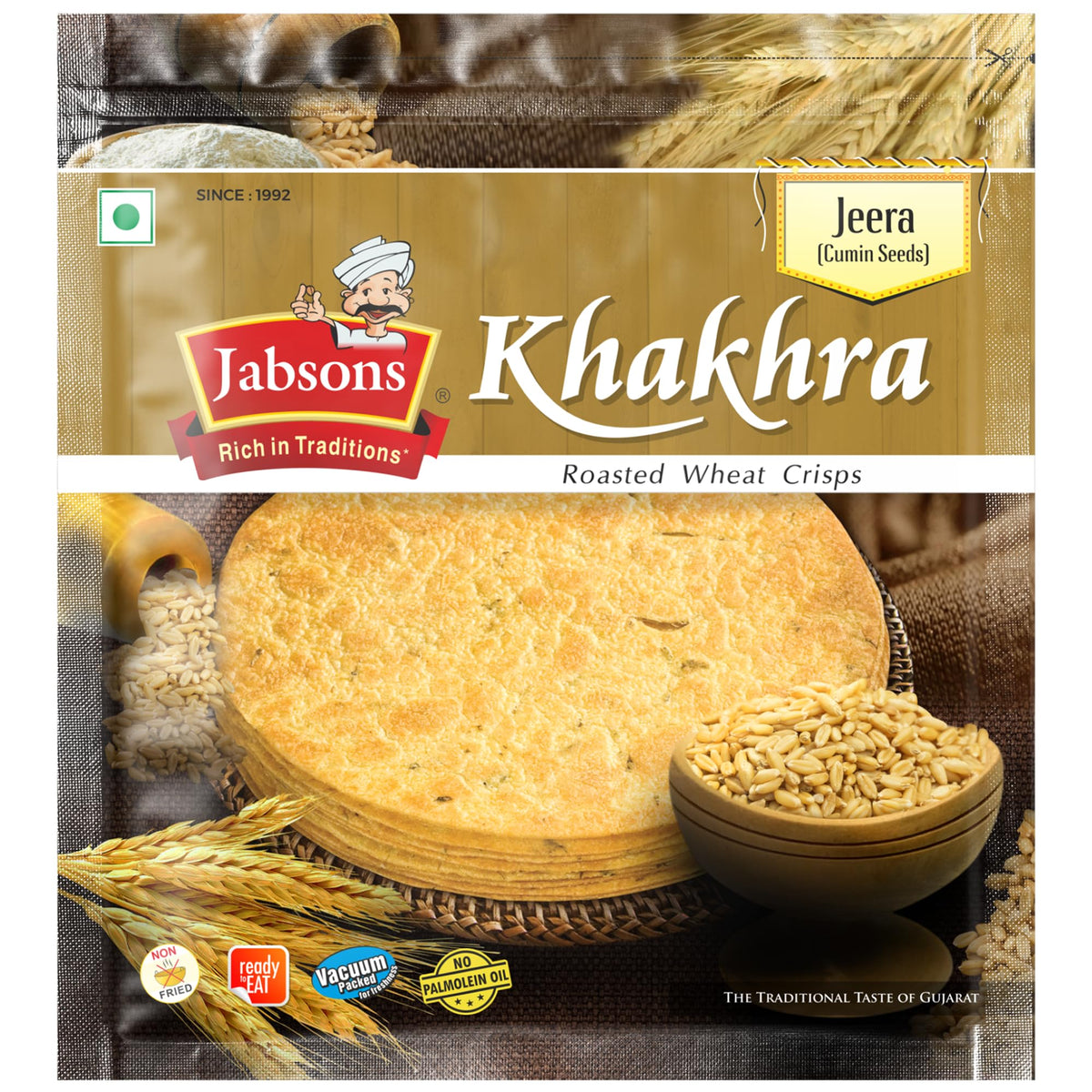 Jabson Jabson Jeera Khakhara 180g - Crunchy Snack | Swagat Grocery