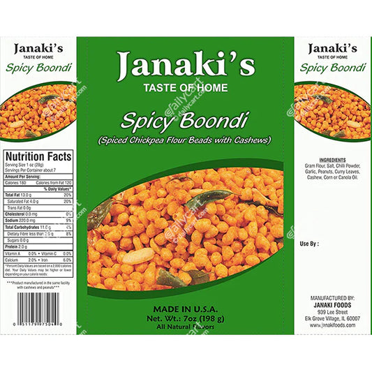 JANAKI'S SPICY BOONDI 7OZ