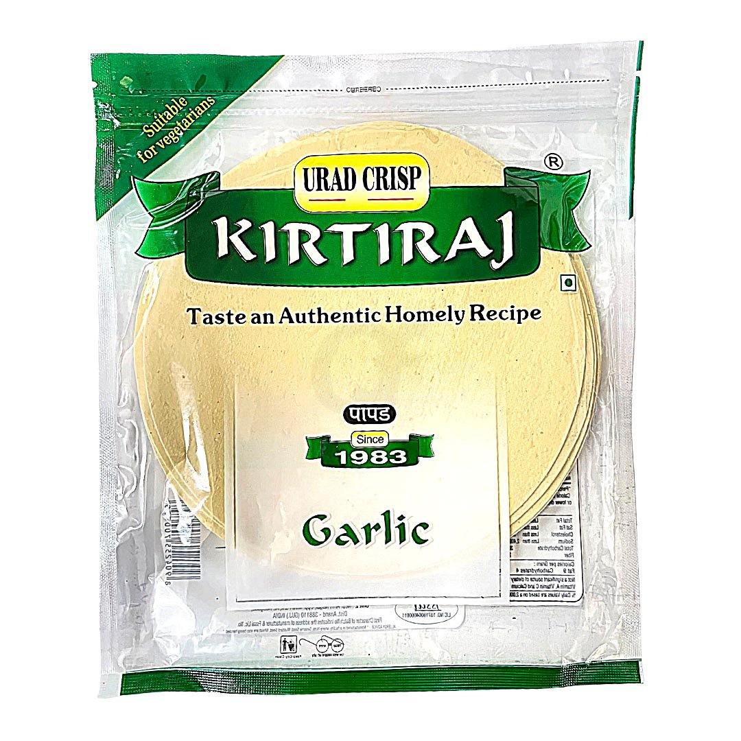 KIRTIRAJ PAPAD GARLIC 7OZ