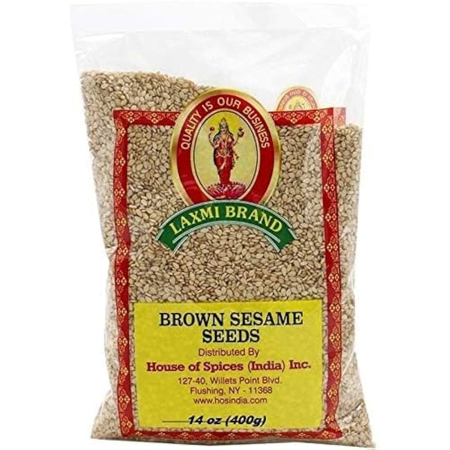 LAXMI BROWN SESAME SEEDS 14OZ