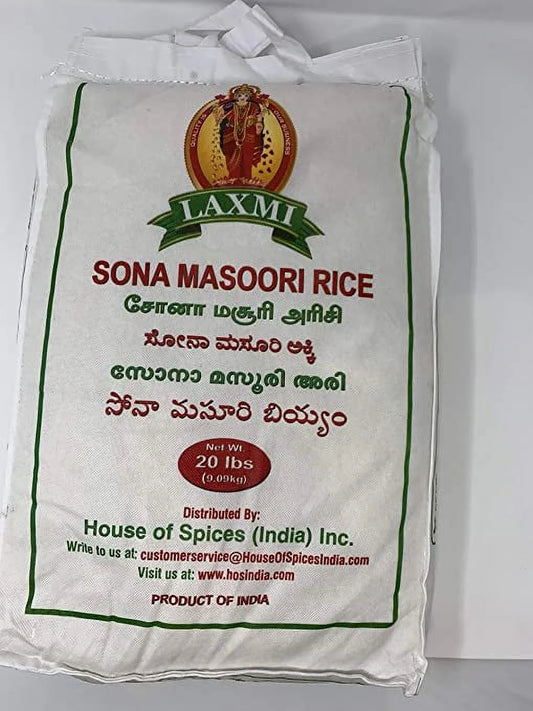 LAXMI SONA MASOORI RICE 20LB
