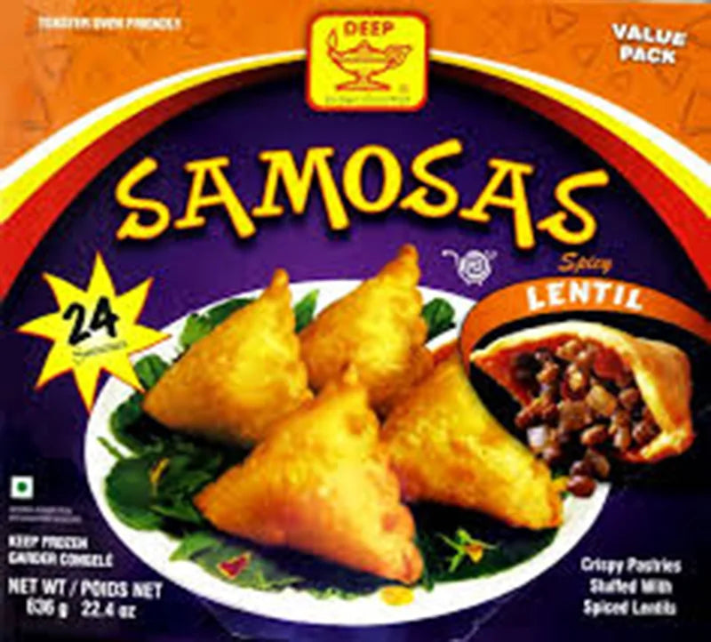 LENTIL SAMOSAS SPICY DEEP