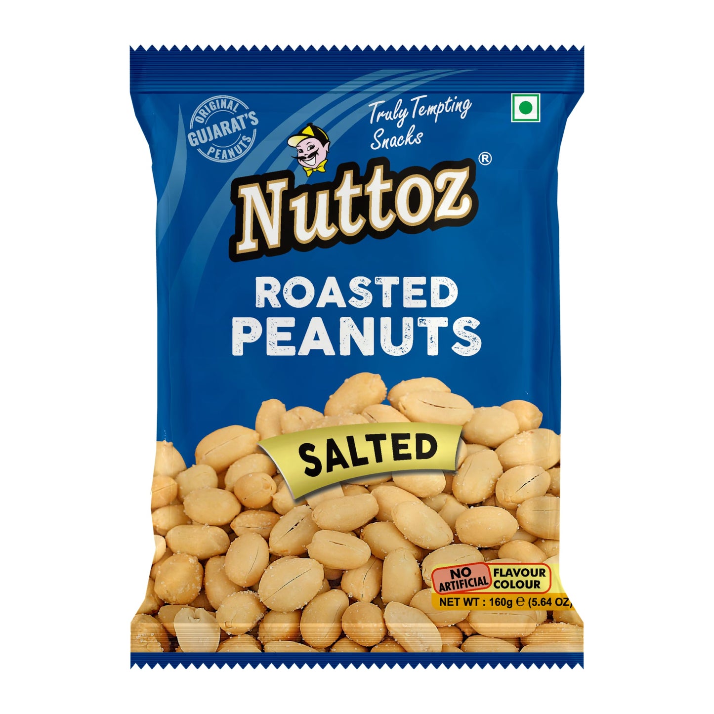 NUTTOZ SALTED PEANUTS 160G