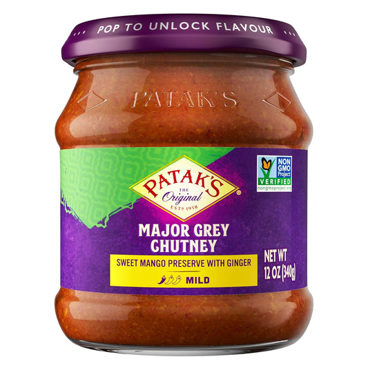 PATAKS MAJOR GREY CHUTNEY 12OZ