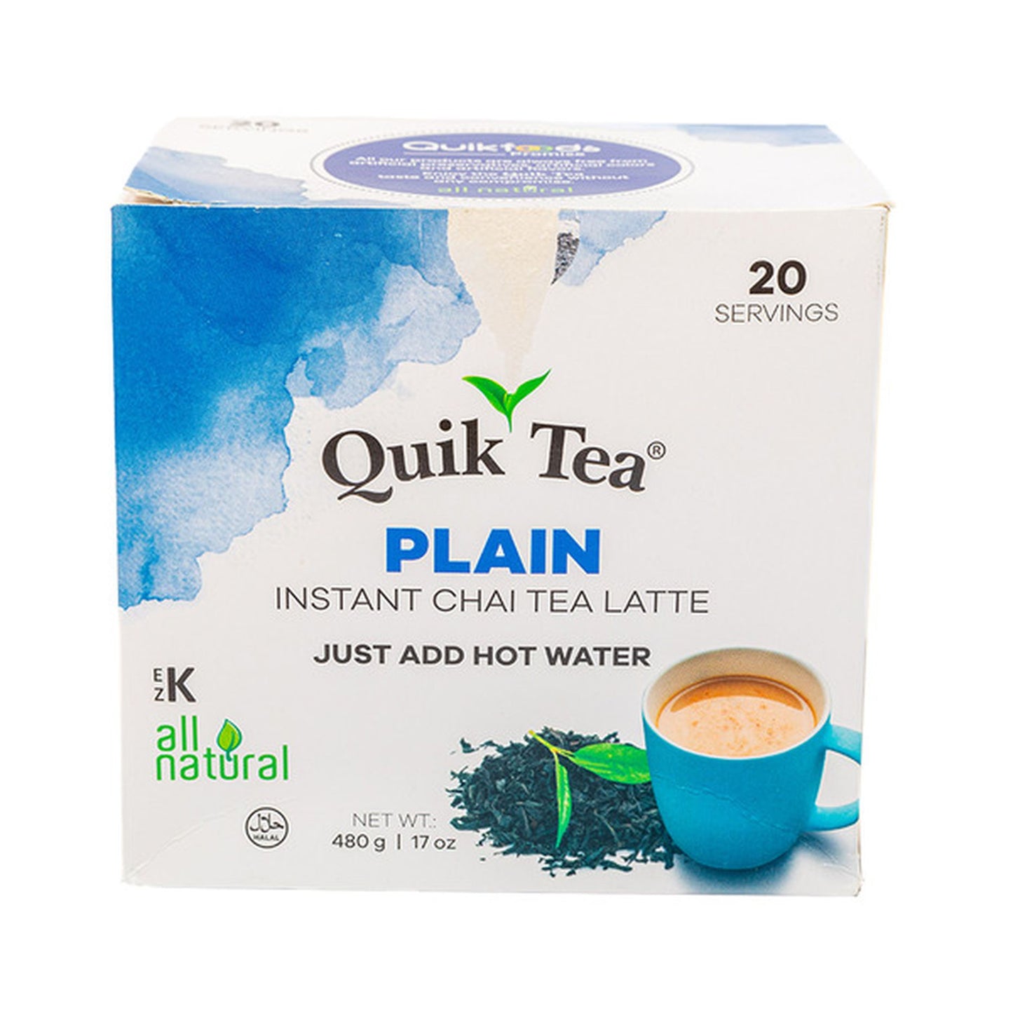QUIKTEA TEA PLAIN CHAI 17OZ