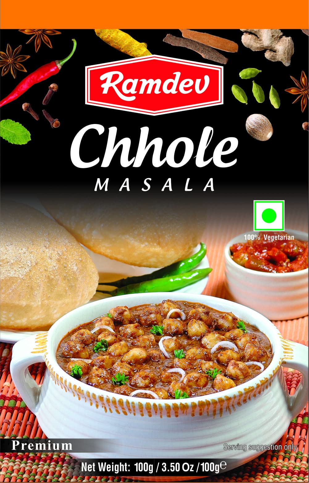 RD CHHOLE MASALA 100G