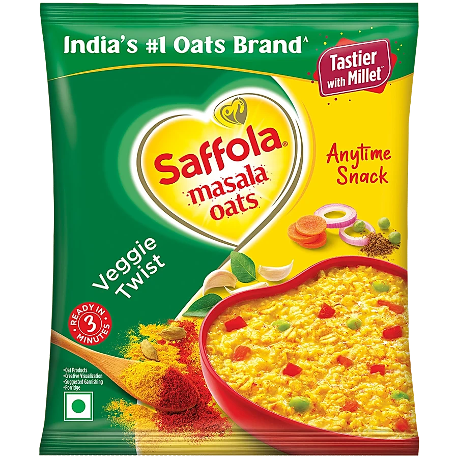 SAFFOLA MAS OATS VEG TWIST 40G