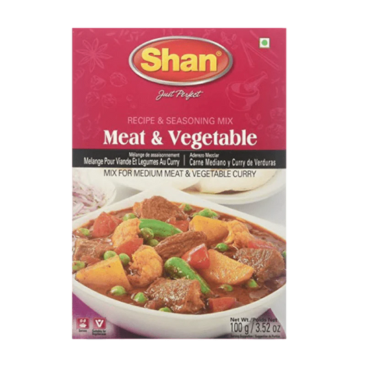 SHAN MEAT & VEG CURRY MIX 100G