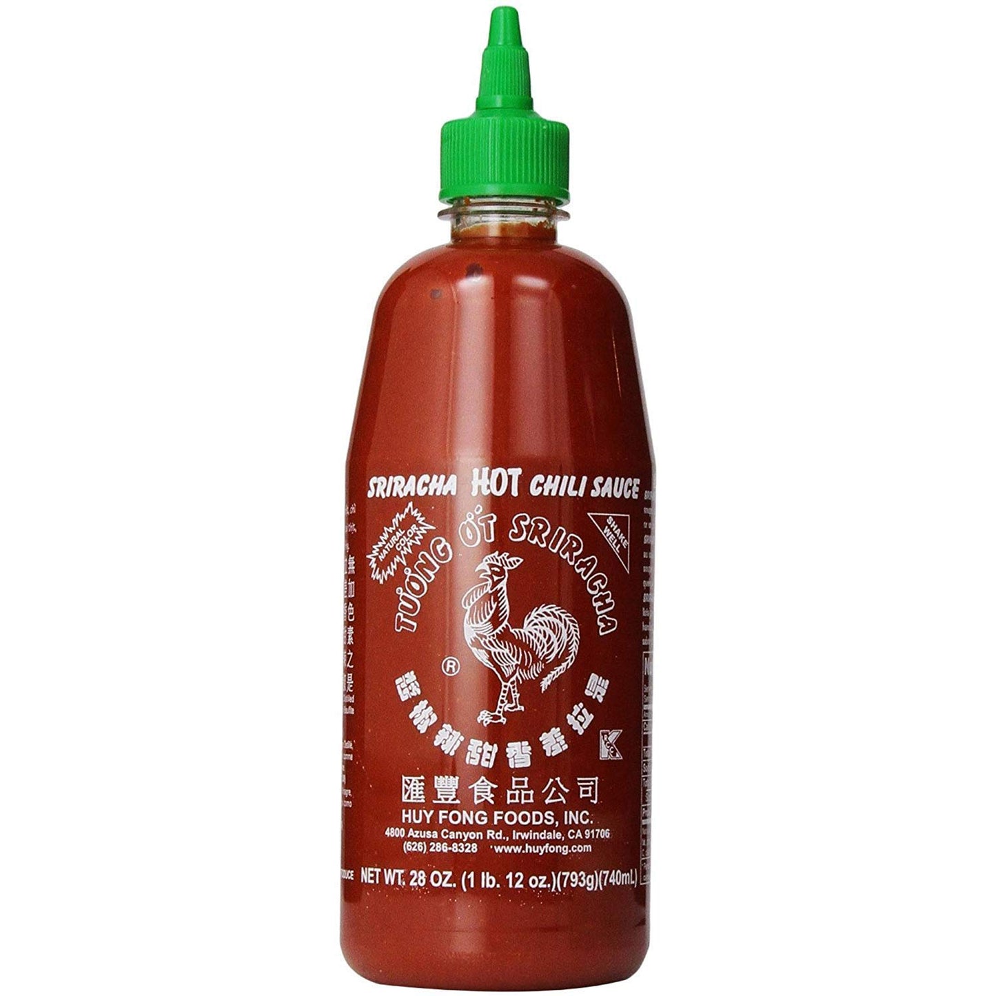 SRIRACHA HOT CHILLI SAUCE 28OZ