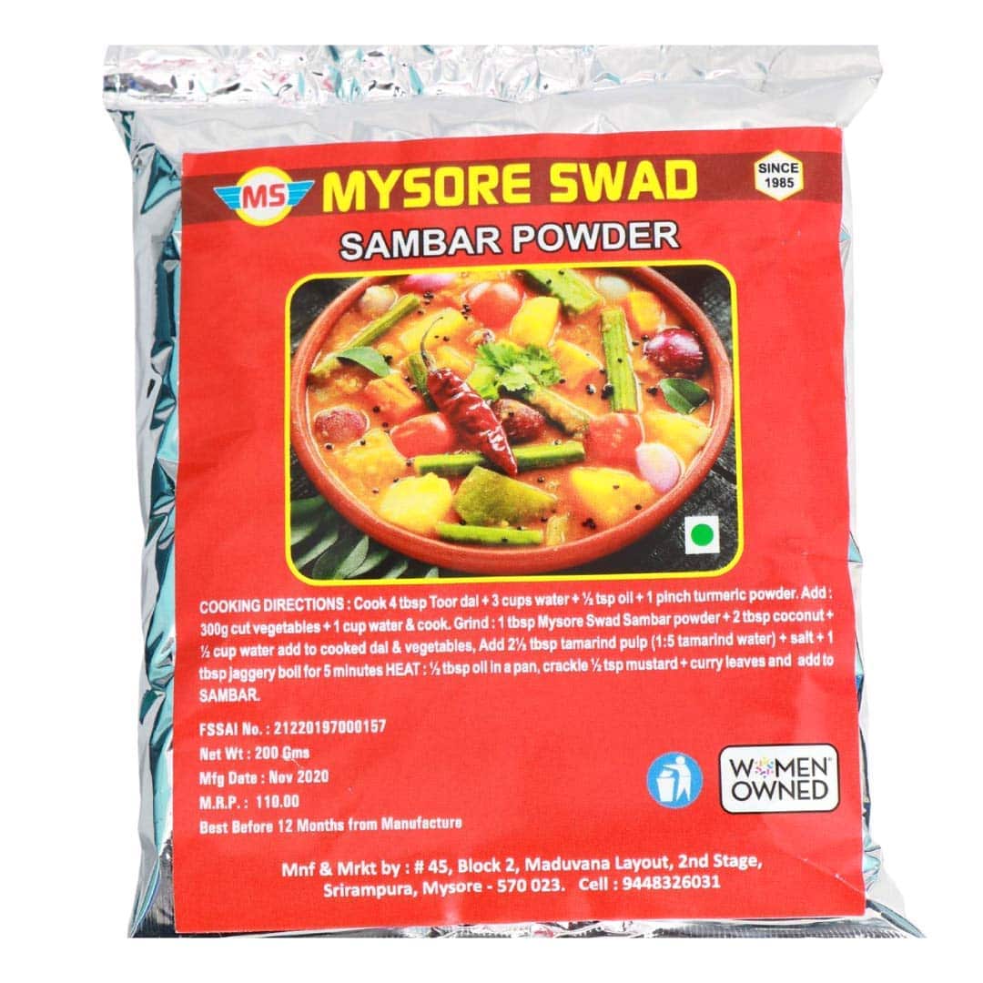 SWAD MYSORE SAMBAR POWDER 300G