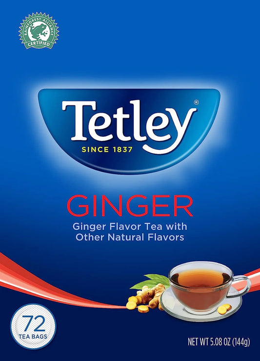 TETLEY GINGER 72 T-BAGS