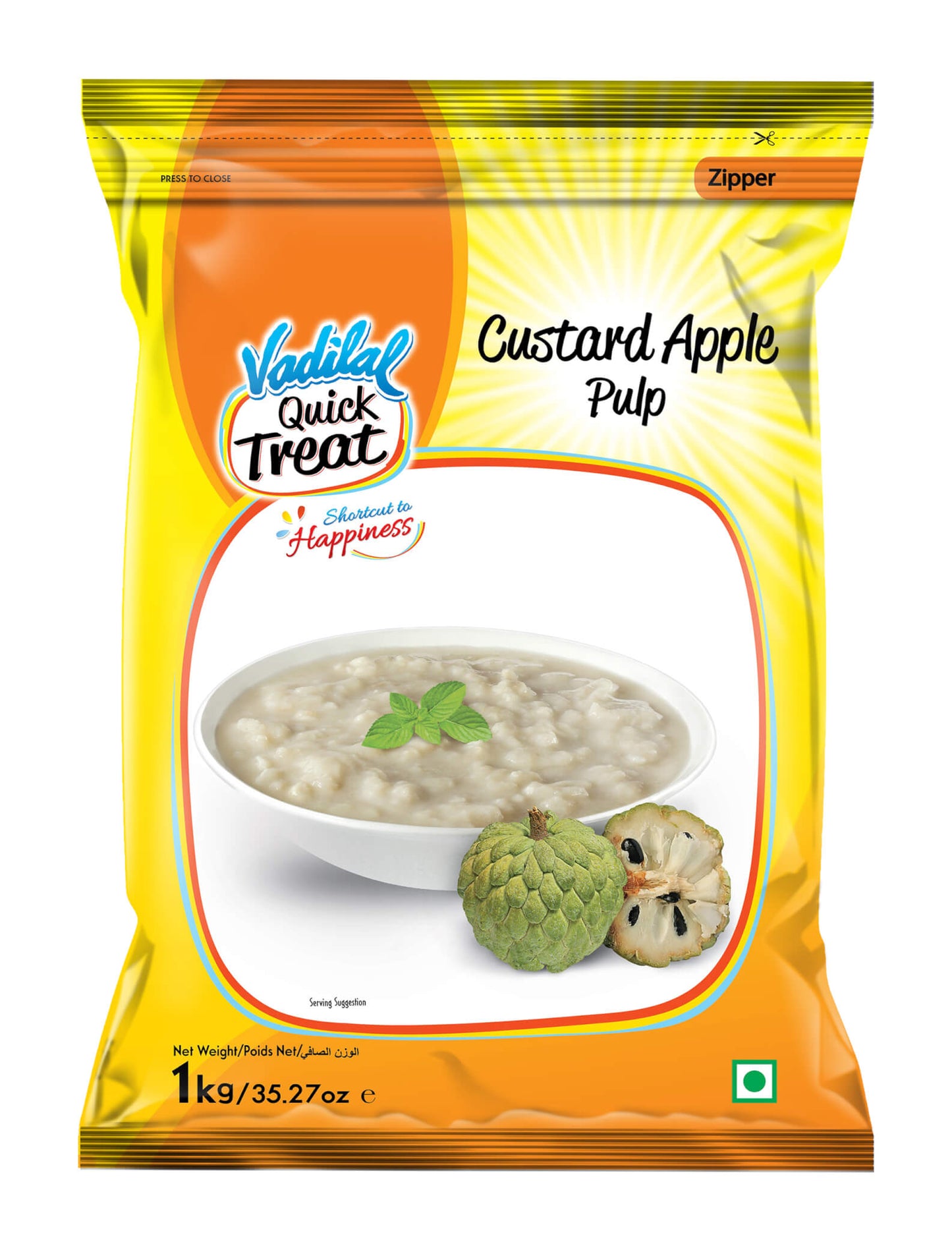 VAD CUSTARD APPLE PULP 1KG