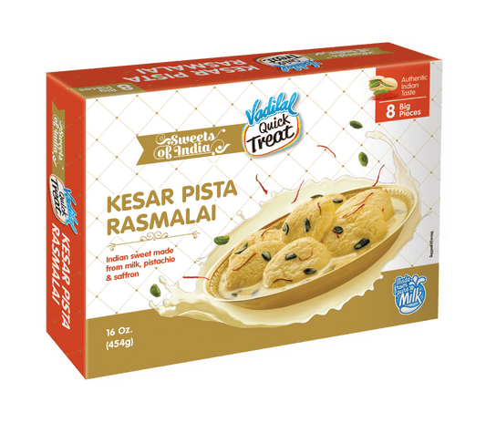 VADILAL KESAR PISTA RASMALAI 32OZ