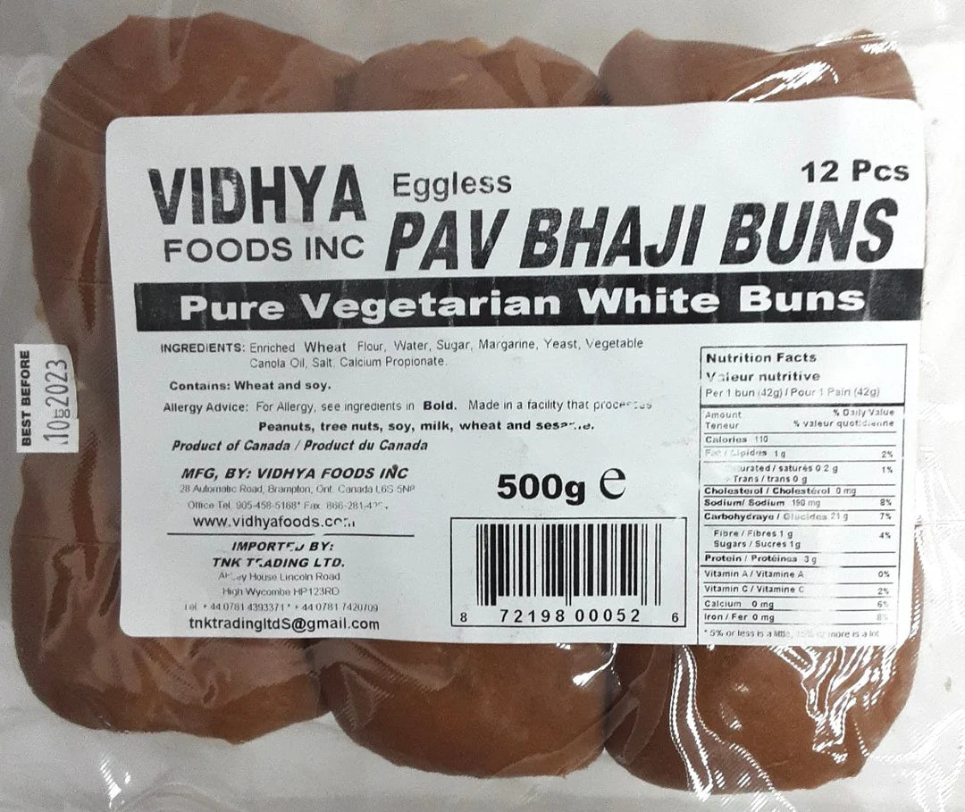 VIDHYA PAV BHAJI BUNS 12PCS